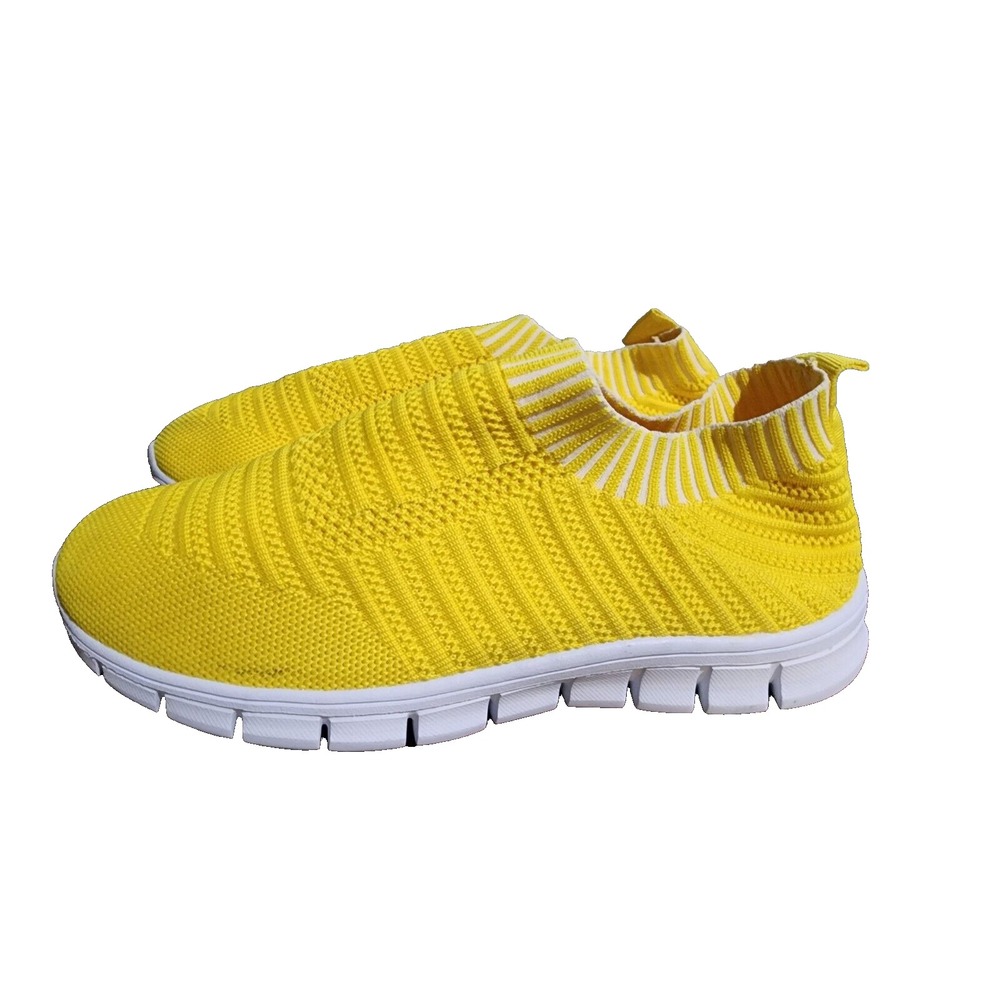Women Breathable Jogging Running Slip on ‎ Walking Sneakers Flat Shoes Size 8.5